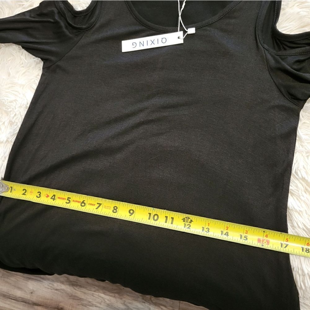 Qixing black simple dress - Picture 8 of 9